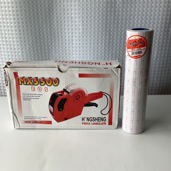 The Unbranded Brand Other - MX-5500 Price Tag Gun Label Marker -Handheld Stamping Machine w/Labels